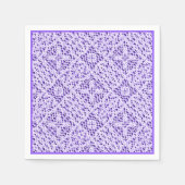 Serviette En Papier Faux Crochet Mauve (Devant)