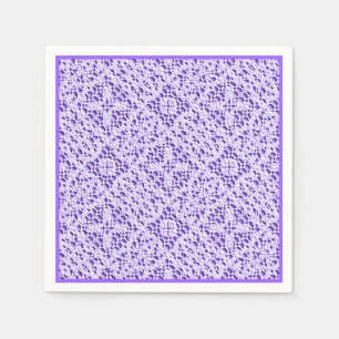 Serviette En Papier Faux Crochet Mauve