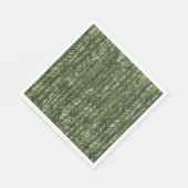 Serviette En Papier Faux fils verts tissés (Coin)
