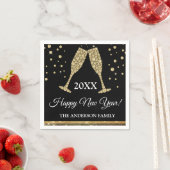 Serviette En Papier Faux Gold Foil 2019 du Nouvel An (En situation)