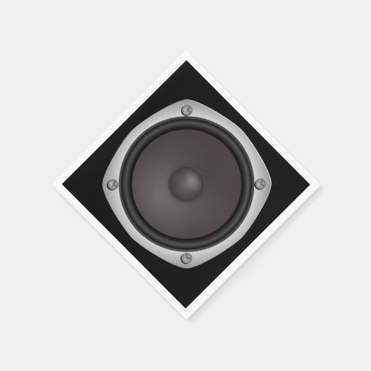 Serviette En Papier Faux Loudhaut-parleur (Coin)