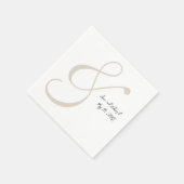 Serviette En Papier Faux Notes manuscrites Papier Mariage serviettes (Coin)