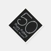 Serviette En Papier Faux Rhinestone 50e anniversaire (Coin)