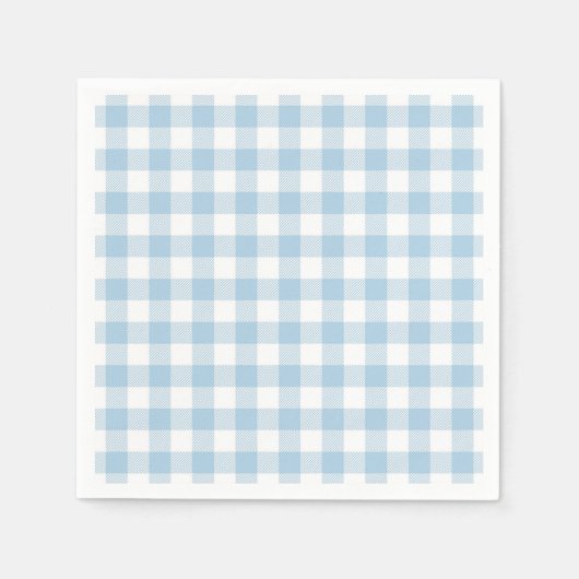 Serviette En Papier Faye et Lauren Blue Plaid (Devant)