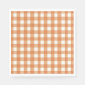 Serviette En Papier Faye et Lauren Brown En vichy (Devant)