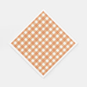 Serviette En Papier Faye et Lauren Brown En vichy (Coin)