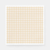 Serviette En Papier Faye et Lauren Fall En vichy beige (Devant)