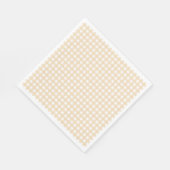Serviette En Papier Faye et Lauren Fall En vichy beige (Coin)