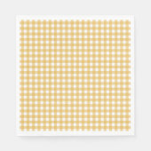 Serviette En Papier Faye et Lauren Fall Jaune En vichy (Devant)