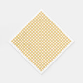 Serviette En Papier Faye et Lauren Fall Jaune En vichy (Coin)