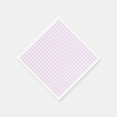 Serviette En Papier Faye et Lauren Gingham Violet Pastel (Coin)