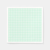 Serviette En Papier Faye et Lauren Pastel Gingham Vert (Devant)