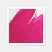 Serviette En Papier Feathery Fuschia (Devant)