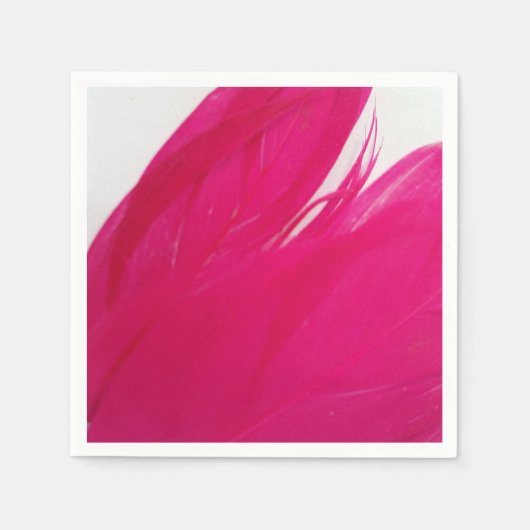Serviette En Papier Feathery Fuschia (Devant)