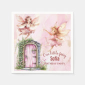 Serviette En Papier Fée à thème Whimsical fête d'anniversaire (Devant)