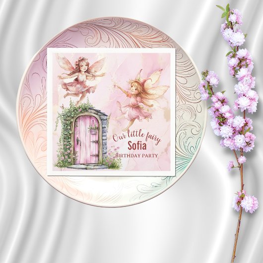 Serviette En Papier Fée à thème Whimsical fête d'anniversaire