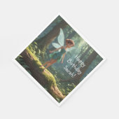 Serviette En Papier Fée dans la forêt Anniversaire (Coin)