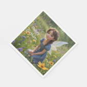 Serviette En Papier Fée dans le pré (Coin)