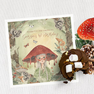 Serviette En Papier Fée de la forêt automnale magique Anniversaire