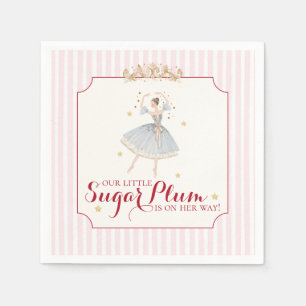 Serviette En Papier Fée de la Prune à Sucre Baby Shower d'Hiver Nutcra
