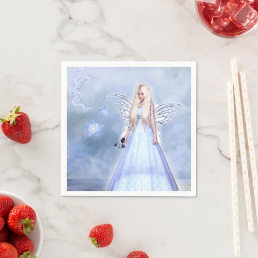 Serviette En Papier Fée de lune princesse (En situation)