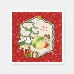 Serviette En Papier Fée de magie de Noël