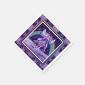 Serviette En Papier Fée de pluie violette (Coin)