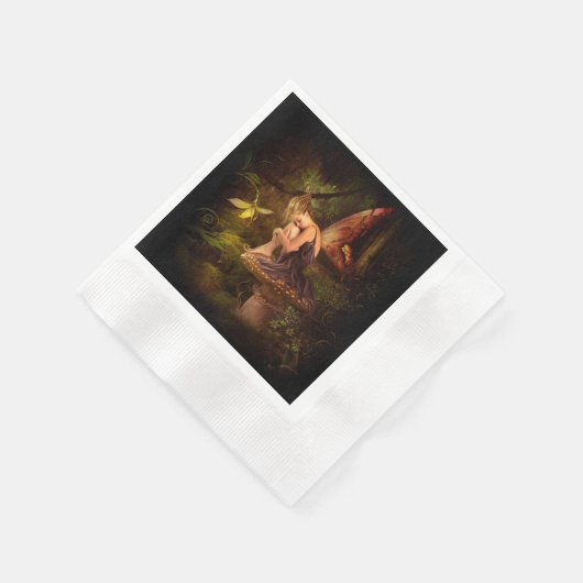 Serviette En Papier fée des champignons (Coin)