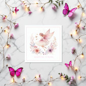 Serviette En Papier Fée enchantée 1ère fête d'anniversaire