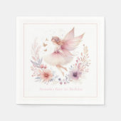 Serviette En Papier Fée enchantée 1ère fête d'anniversaire (Devant)