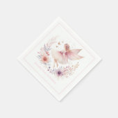 Serviette En Papier Fée enchantée 1ère fête d'anniversaire (Coin)