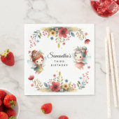 Serviette En Papier Fée enchantée Jardin Fille fête d'anniversaire (En situation)