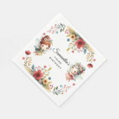 Serviette En Papier Fée enchantée Jardin Fille fête d'anniversaire (Coin)