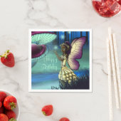 Serviette En Papier Fée et champignons afro-américains (En situation)