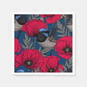 Serviette En Papier Fée et pavots (Devant)