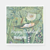 Serviette En Papier Fée Floral Garden Enchanted Forest Girl (Devant)
