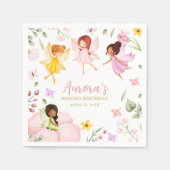 Serviette En Papier Fée magique Princesse enchantée Jardin Anniversair (Devant)