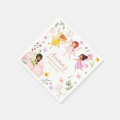 Serviette En Papier Fée magique Princesse enchantée Jardin Anniversair (Coin)