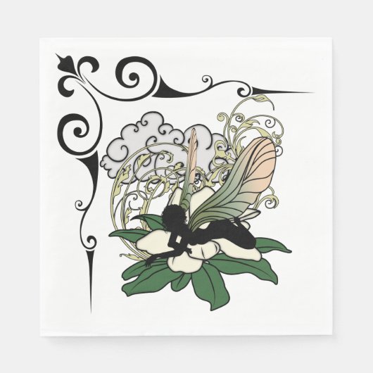 Serviette En Papier Fée Magnolia Shadow (Devant)