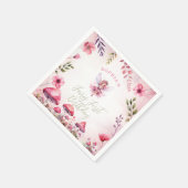 Serviette En Papier Fée premier anniversaire Enchanted Forest Champign (Coin)