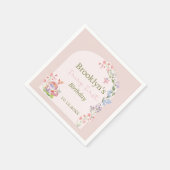 Serviette En Papier Fée Premier anniversaire Whimsday Mushroom Floral (Coin)