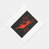 Serviette En Papier Fée rouge (Coin)