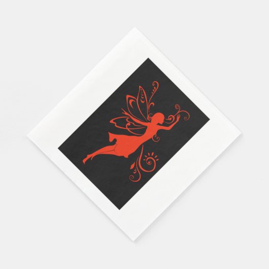 Serviette En Papier Fée rouge (Coin)