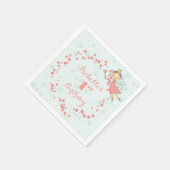 Serviette En Papier Fée Whimsical Princesse Fille 1er anniversaire fêt (Coin)
