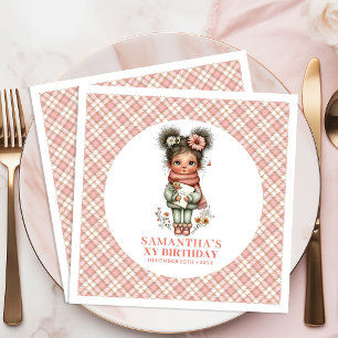 Serviette En Papier Fées Mignonnes et Féeriques Célébration du 5ème An
