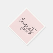 Serviette En Papier Félicitations À La Diplôme D'Études Supérieures Su (Coin)