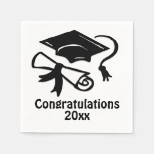 Serviette En Papier Félicitations à la graduation