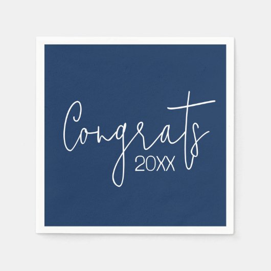 Serviette En Papier Félicitations À La Marine (Devant)
