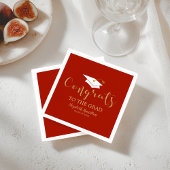 Serviette En Papier Félicitations À La Parties scintillant D'Or Grad G