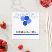 Serviette En Papier Félicitations à la Police Party White (En situation)